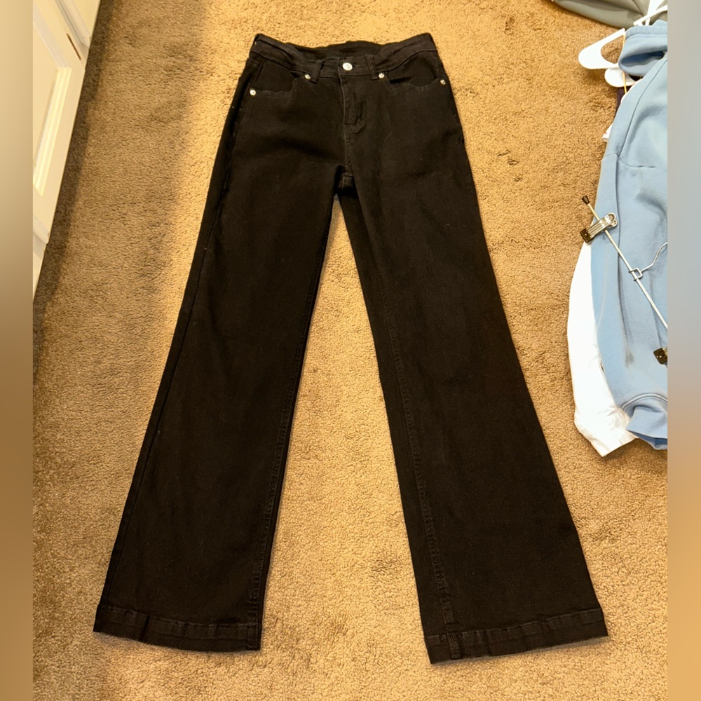 Black Flared Jeans